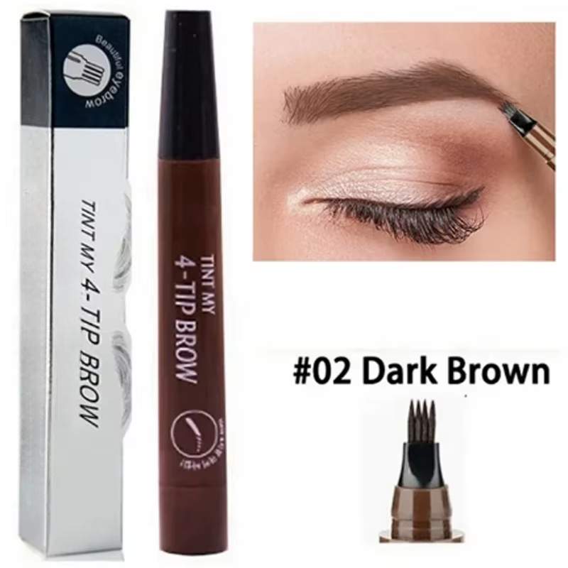 GlamDefine™ 4-in-1 Precision Makeup Pen – Eyeliner, Eyebrow, Contour & Lip Liner in One Long-Lasting Waterproof Tool